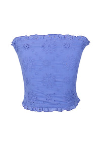 *Colorfull Eyelet Tubetop*