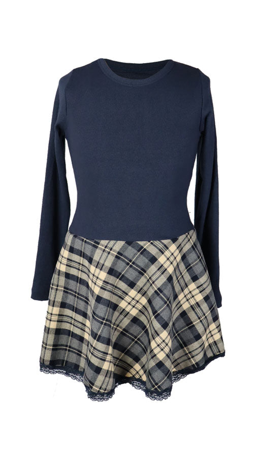 *Plaid Flare Dress*