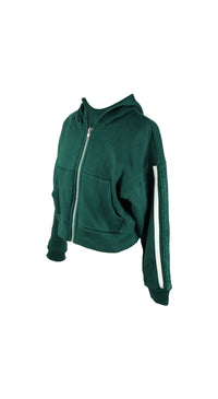 *Stripe-Detail Zip Jacket*