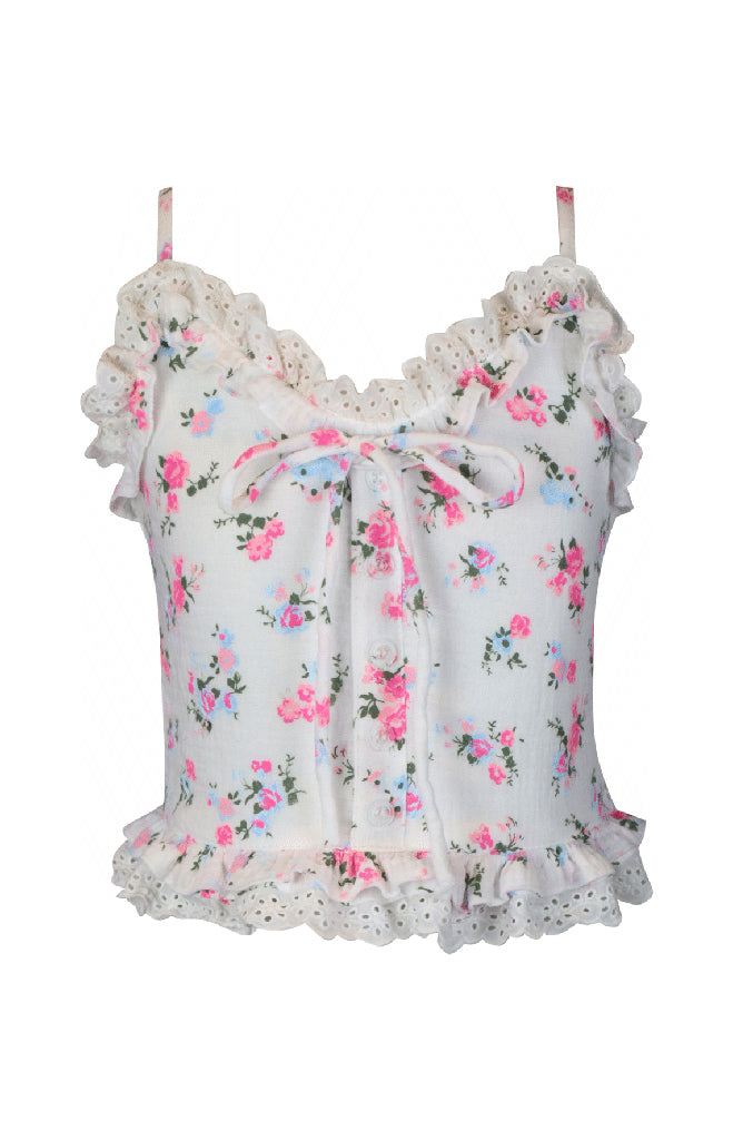 *Jessie Top Trimmed With Lace*