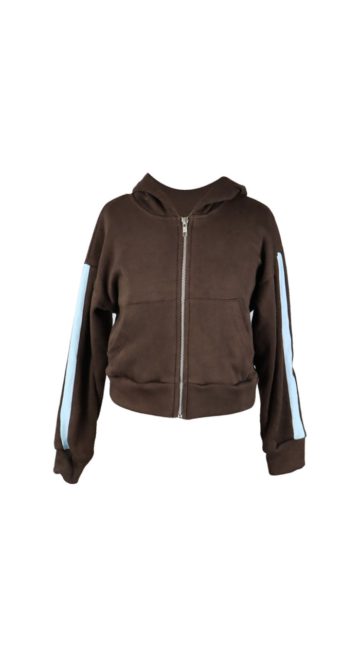 *Active Stripe Zip Jacket*