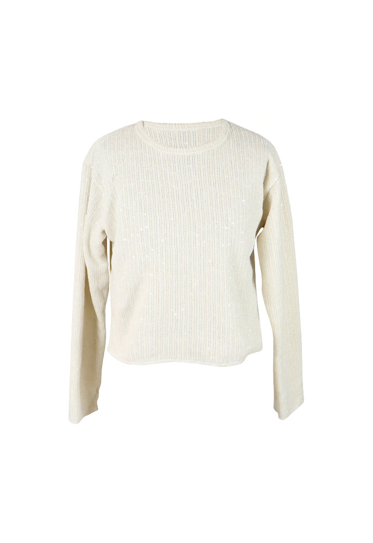 *Knit Sequined Tee*