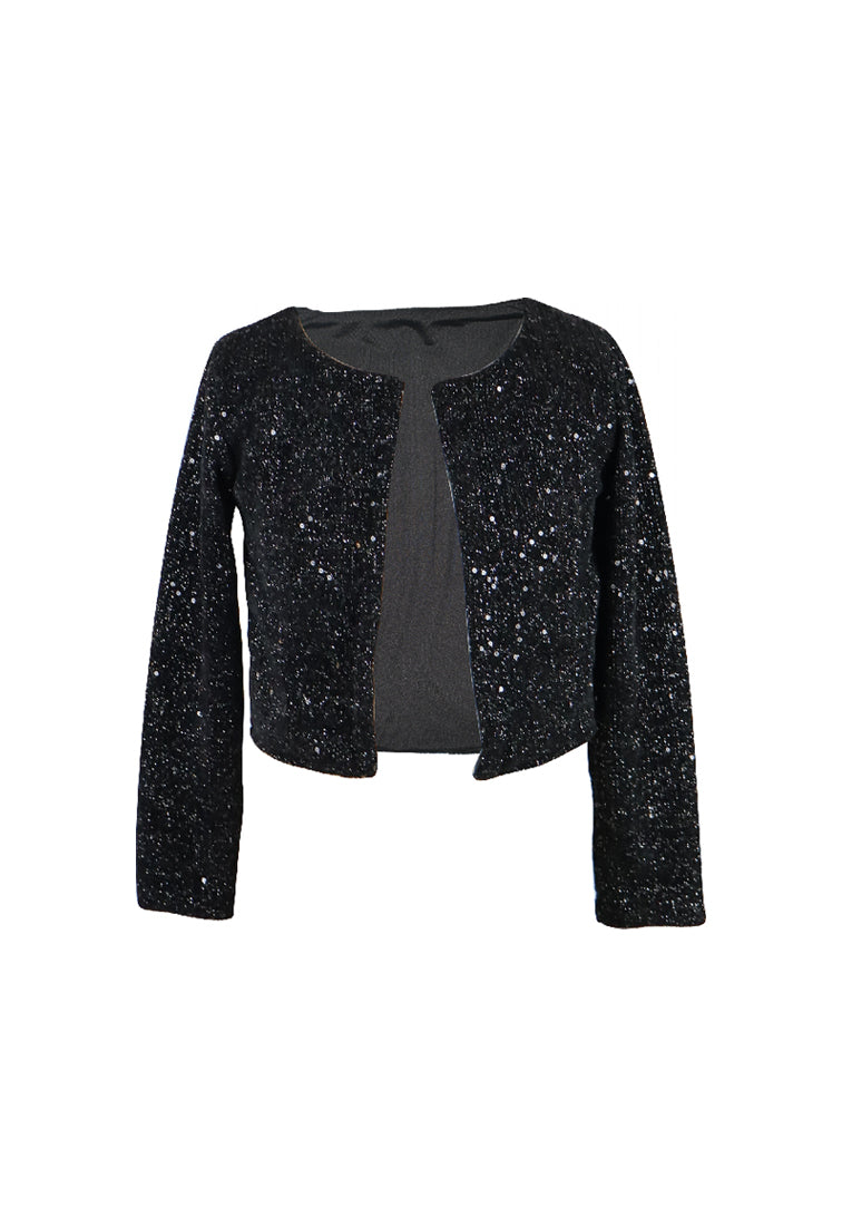 *Knit Sequined Cardigan*