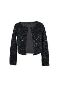 *Knit Sequined Cardigan*