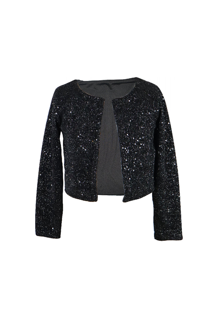 *Knit Sequined Cardigan*