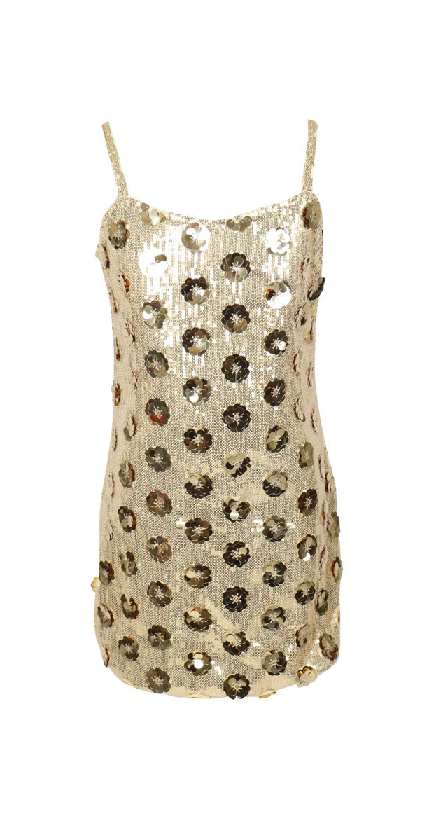 *Flower Sequin Dress*