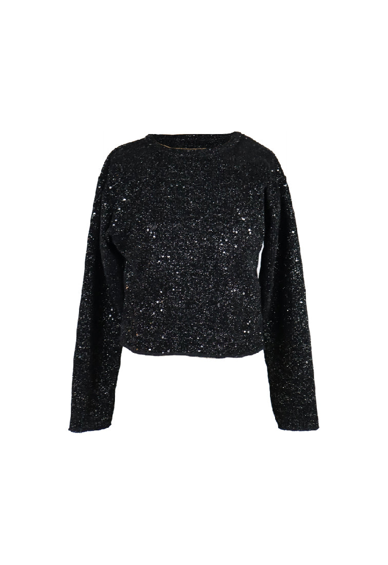 *Knit Sequined Tee*