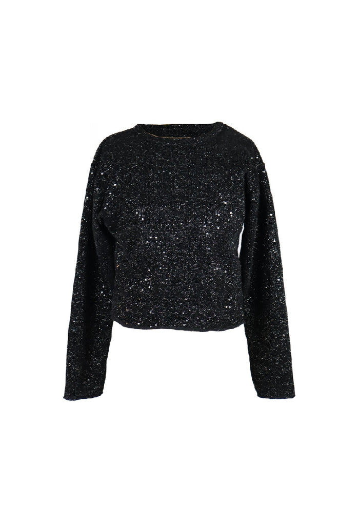 *Knit Sequined Tee*