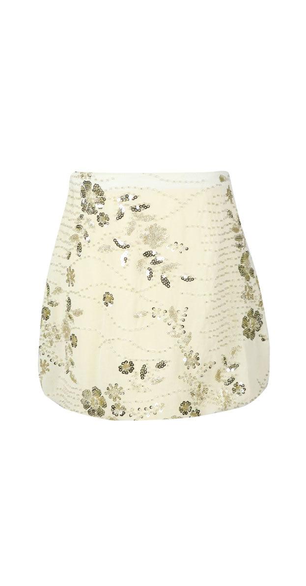 *Flower Sequin Skirt*