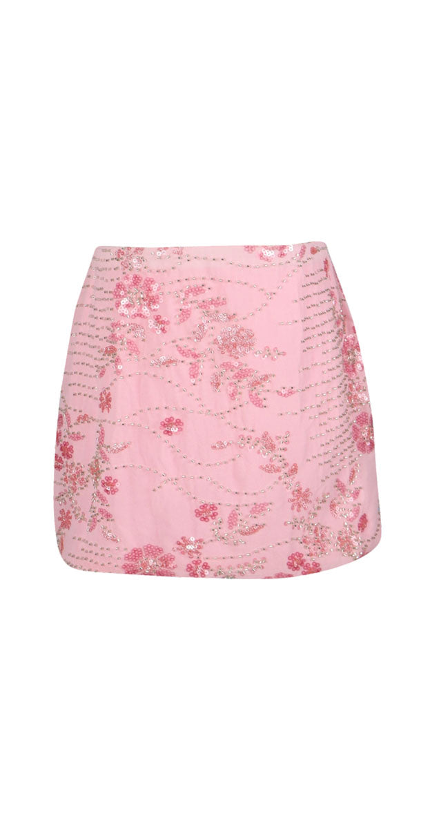*Flower Sequin Skirt*