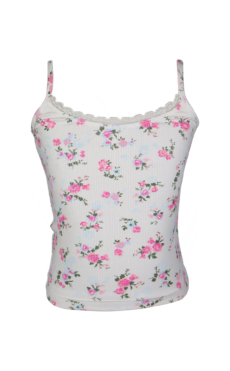 *Floral Printed Ballet Top*