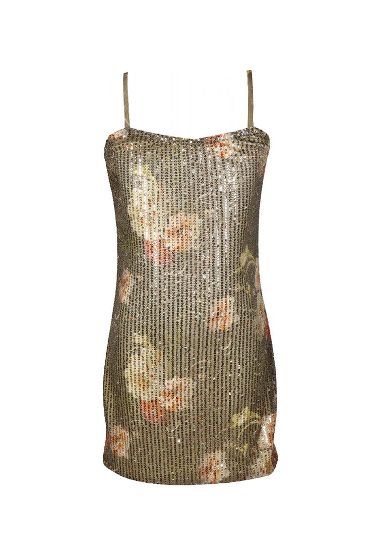 *Flower Sequin Dress*