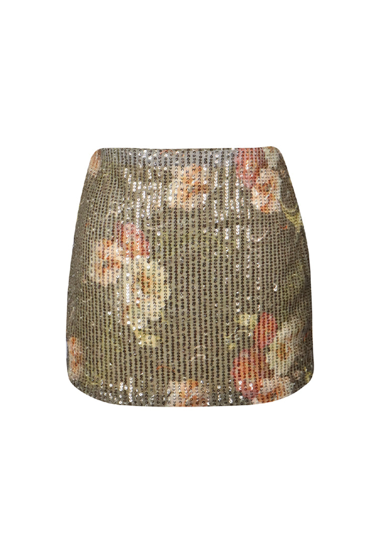 *Flower Sequin Skirt*