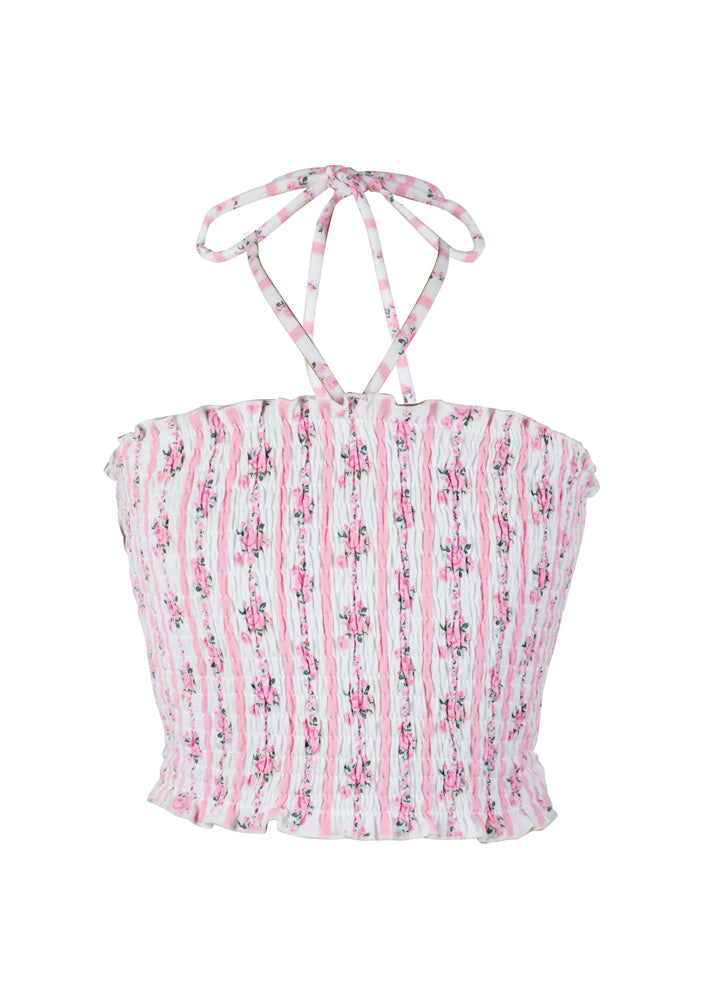 *Printed Halter Top*