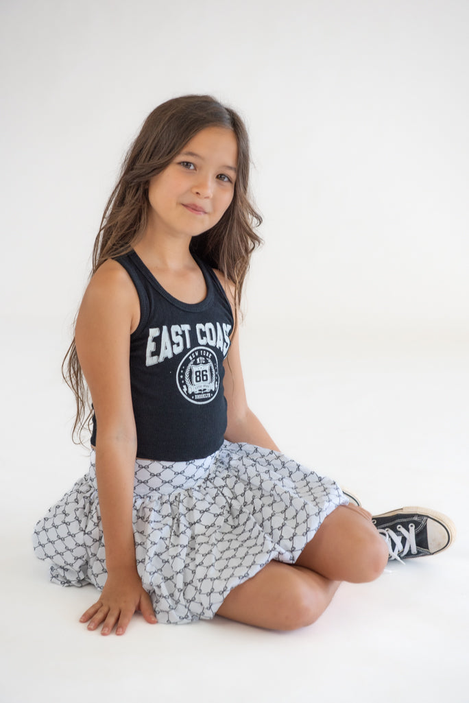 *Rib Black East Coast Tank*