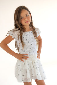 *Allover Bow Printed Skirt*