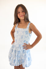 Blue Bow Toile