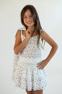 *Flower Knit Ruffle Skirt*