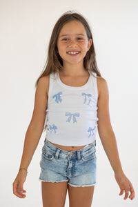*Printed Bow Tank Top*