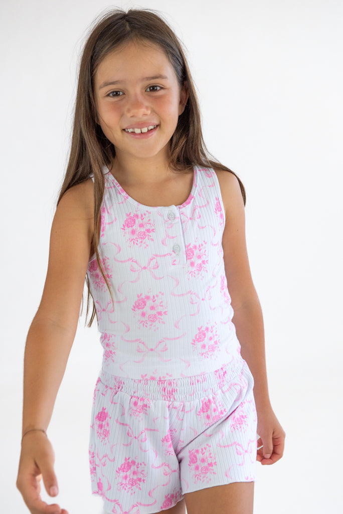 *Rib Button Down Tank*