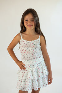 *Flower Knit Ruffle Skirt*