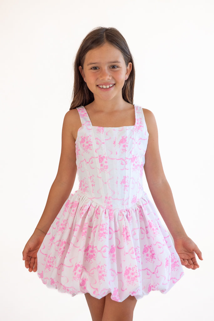 *Poplin Corset Bubble Dress*