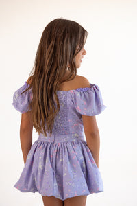 *Poplin Puff Sleeve Corset Top*