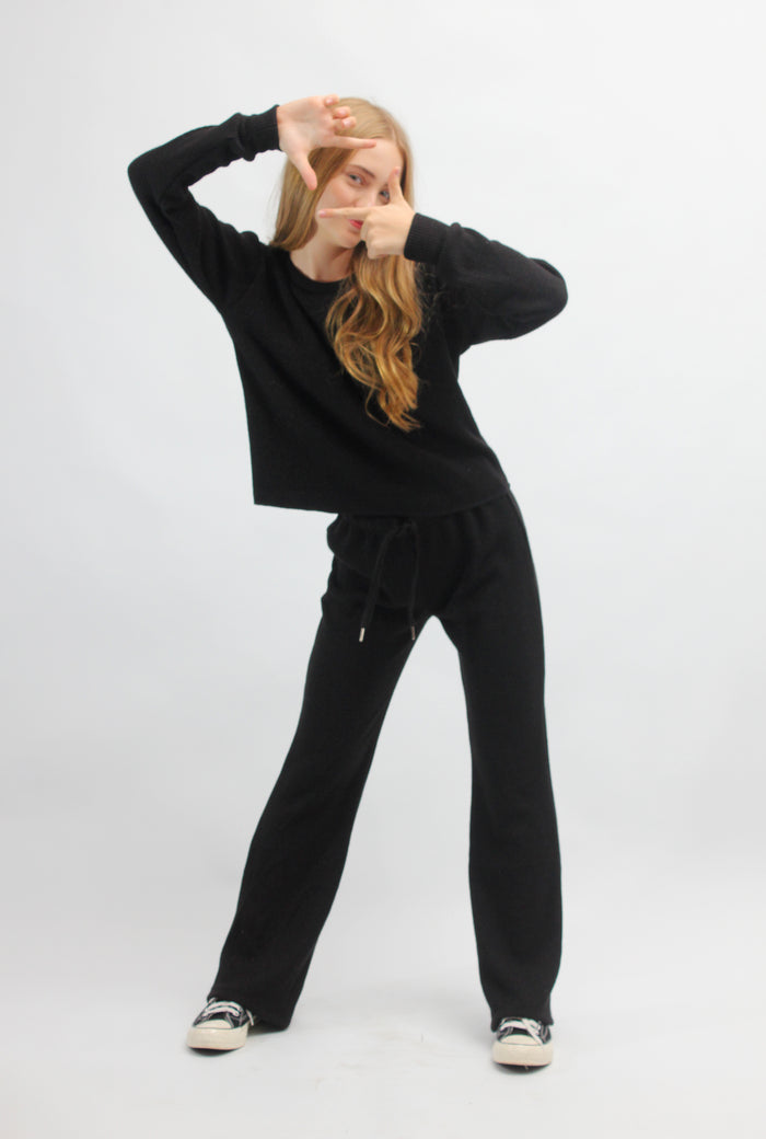 *Black Sparkle Flare Pant*