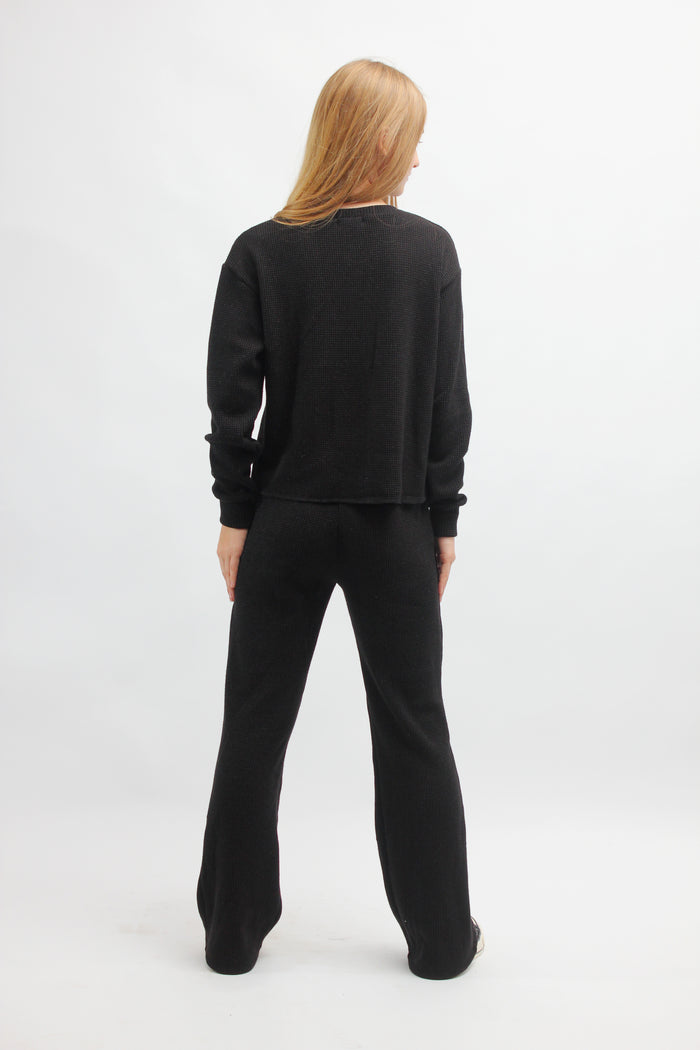 *Black Sparkle Flare Pant*