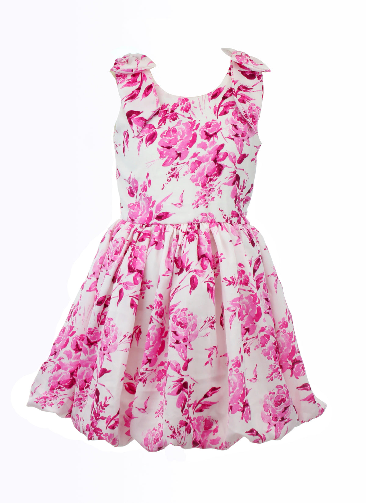 *Pink Floral Sleeveless Dress*