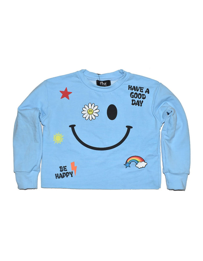 *Blue Be Happy Sweatshirt*