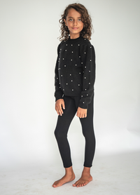 Black Silver Studded Leggings