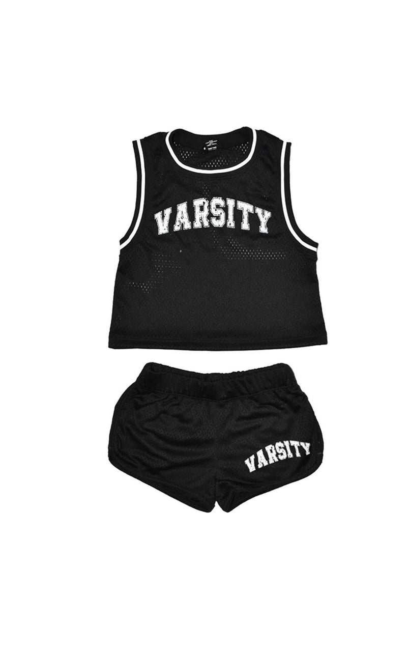 *Black Mesh Varsity Short*