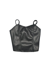 *Vegan Leather Corset Top*