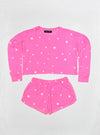 *Neon Pink Stars Sweatshirt*