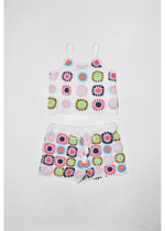 *White Multicolored Crochet Tops*