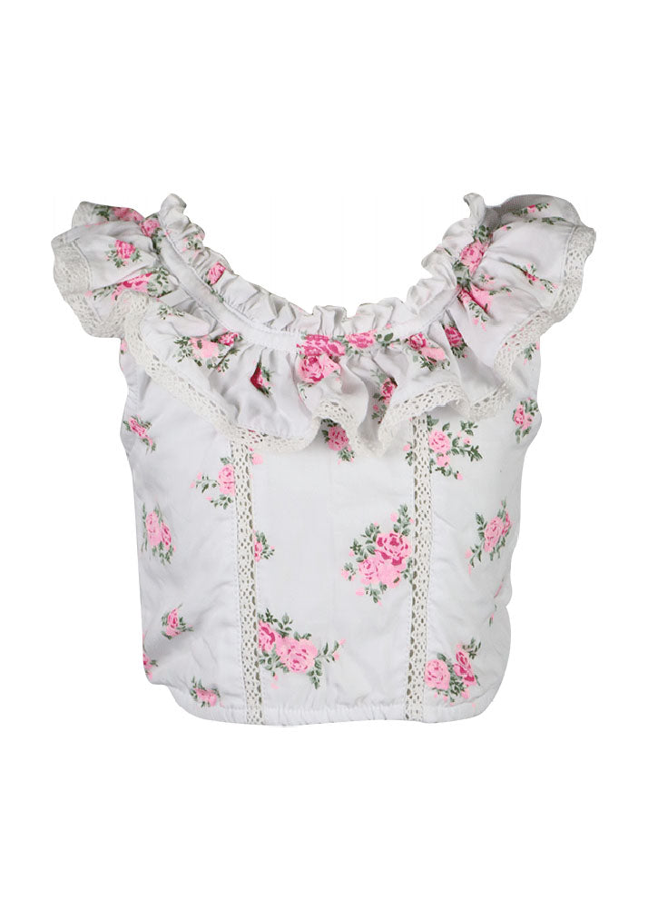 *White Ruffle Top*