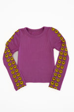 *Pink Enzyme Yellow Smile Long Sleeves Tee*