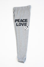 Peace Love / Love Life Heather Grey Sweatpants