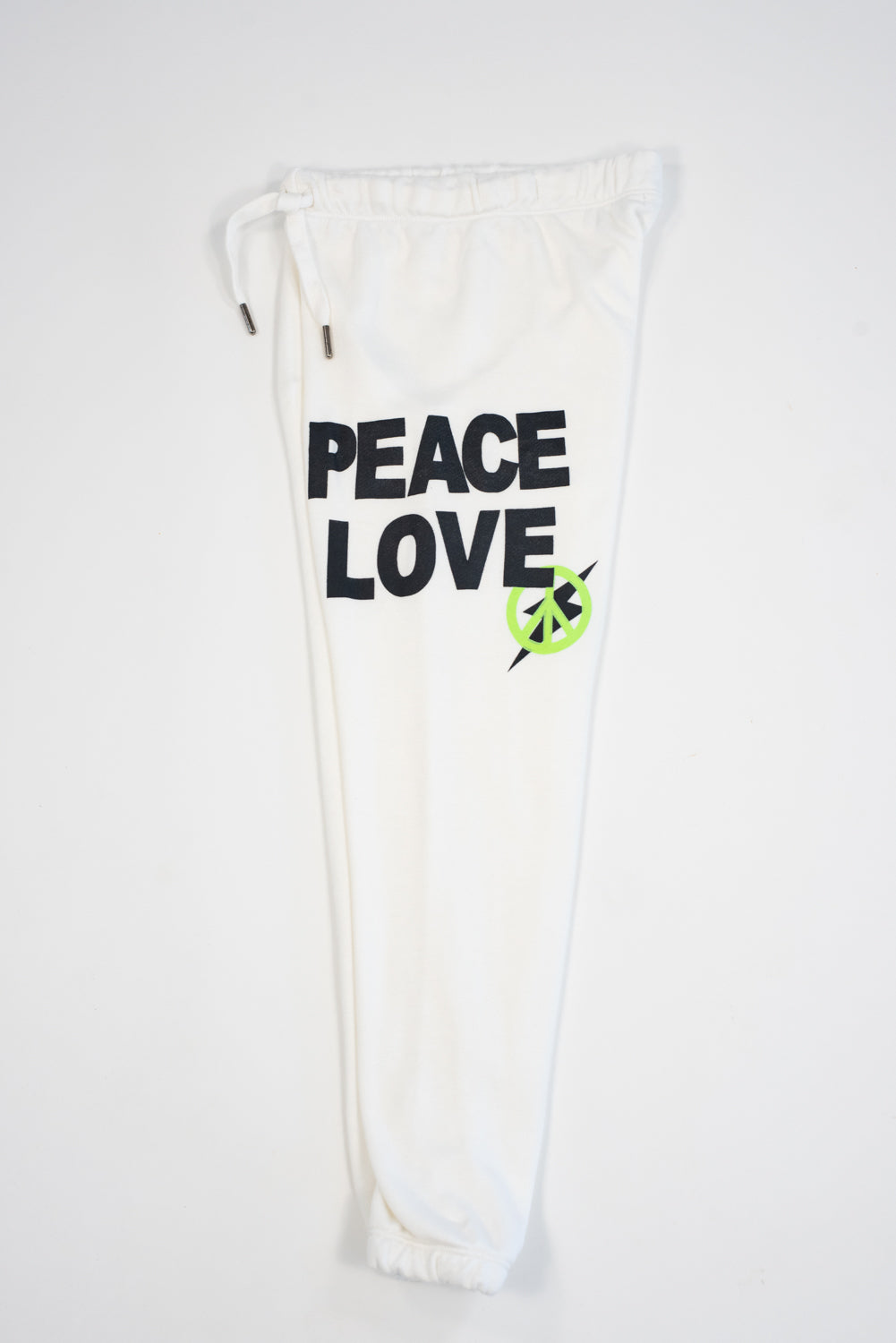 Peace Love White Sweatpants