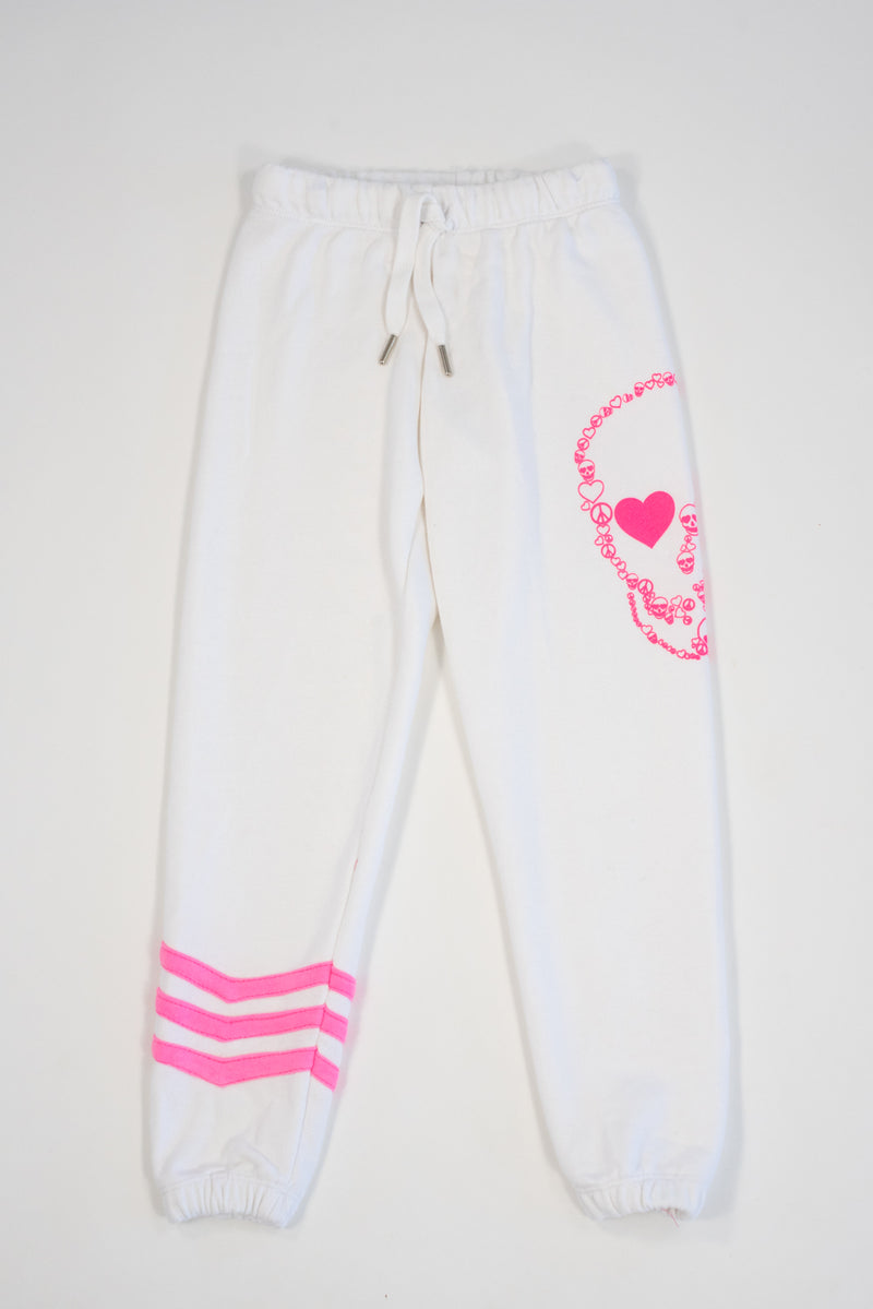 Pink Skull Sweatpants