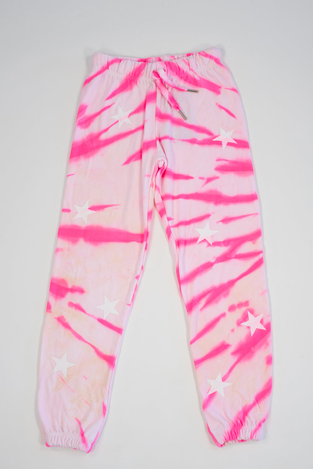 Pink Swirl Tie dye Star Sweatpant Flowers By Zoe Clothing