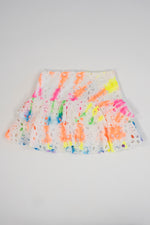 Neon Tie-dye Ruffle Skirt