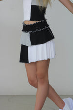 *Black Off-White Grey Skirt*
