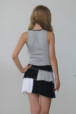 *Black Off-White Grey Skirt*