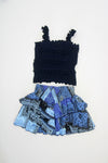 *Navy Ruffle Tank*