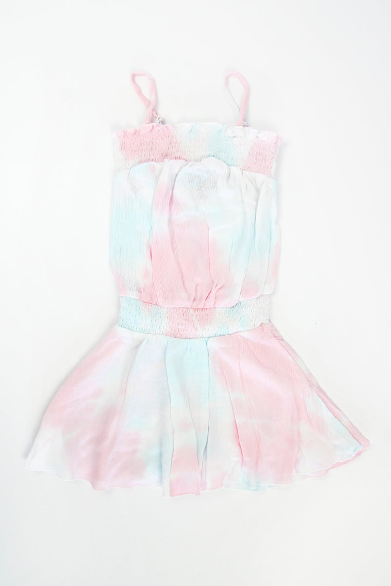 *Pastel Tie-Dye Strapped Dress*