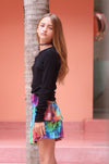 *Multi Color Tie-Dye Smocking Skirt*
