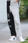 *Black Heather Grey Words Sweatpant*