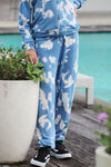 *Blue Bleach Stars Sweatpants*